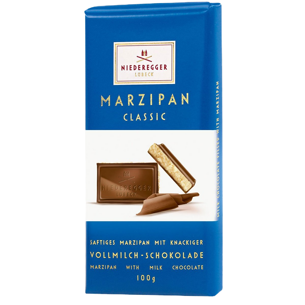 Niederegger - Classic Marzipan Bar with Milk Chocolate- 110g
