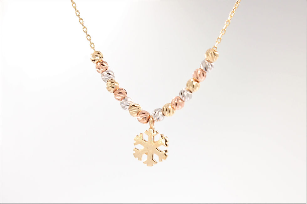 Mardin işi Örgü Çerçeveli Altın Kolye