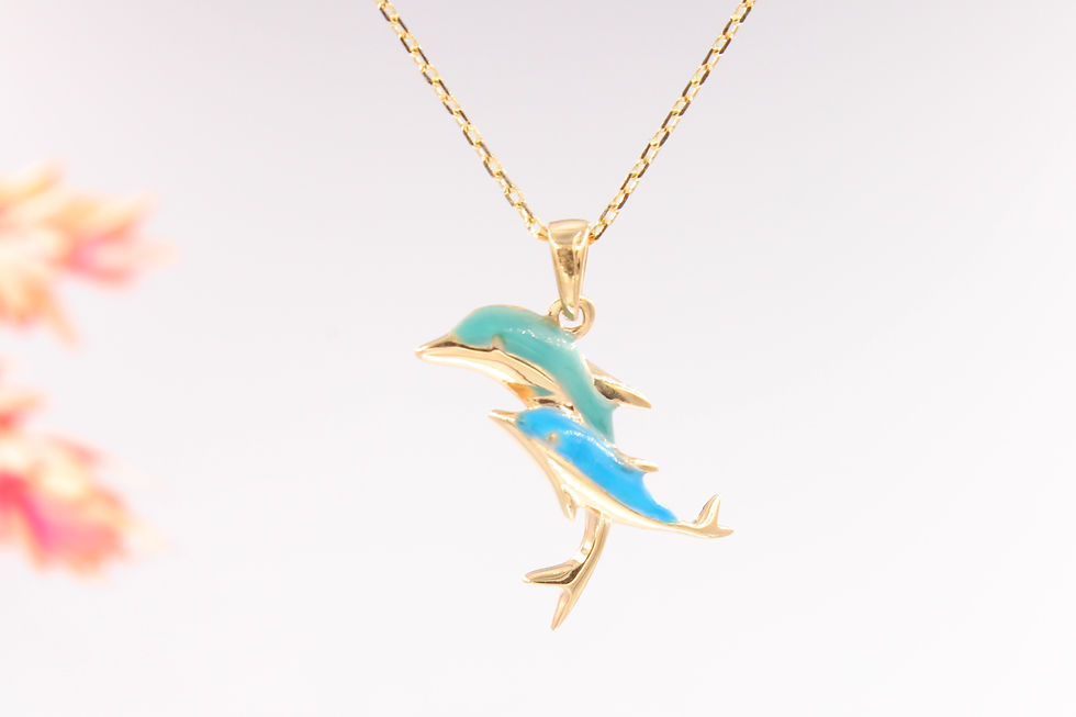 Lava 3'lü Halka Altın Kolye