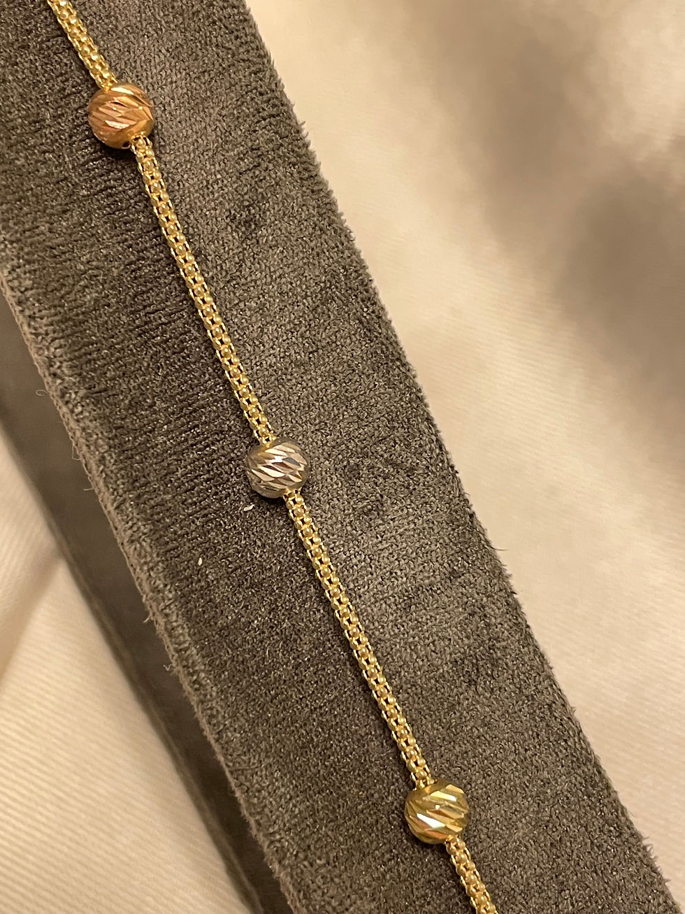 Sarı Halat 3 Renk Dorika Toplu Altın Bileklik