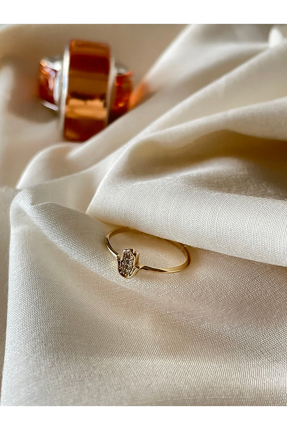 Fatımanın Eli Minimal Altın Yüzük