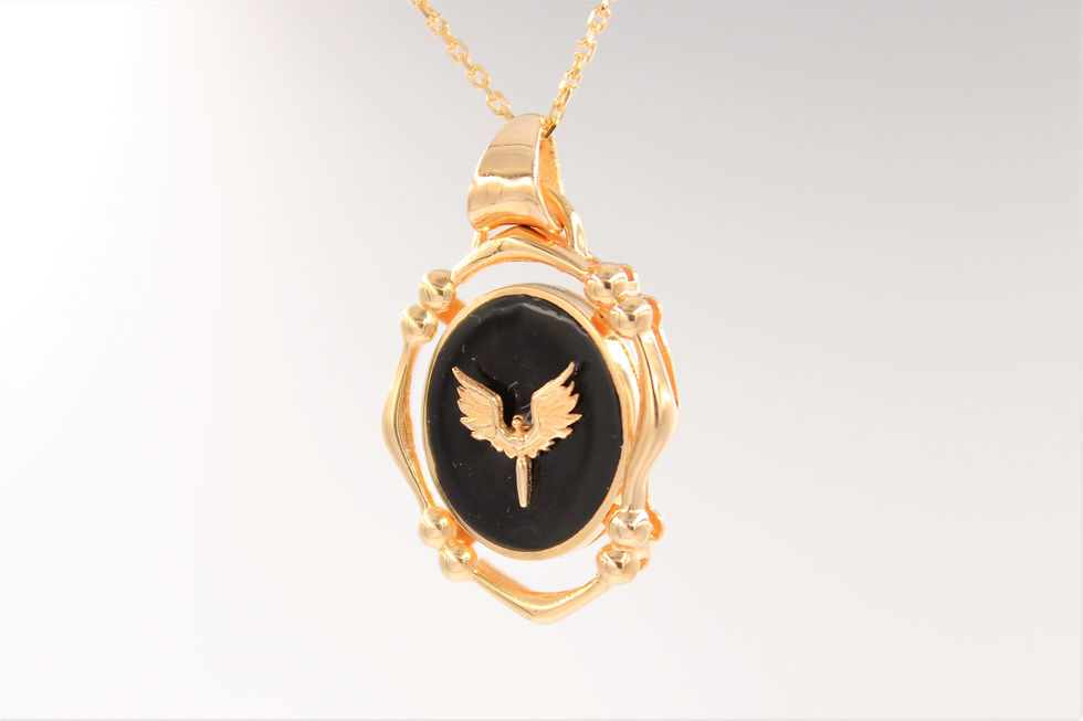 Kirpik Gözlü Mavi Taşlı Altın Kolye