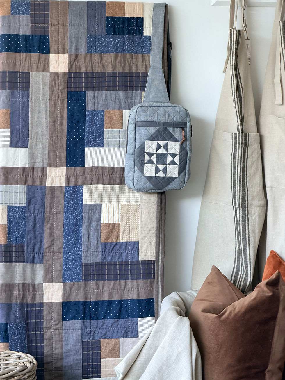 Thumbnail: Joshua's Log Cabin Fabric Bundle