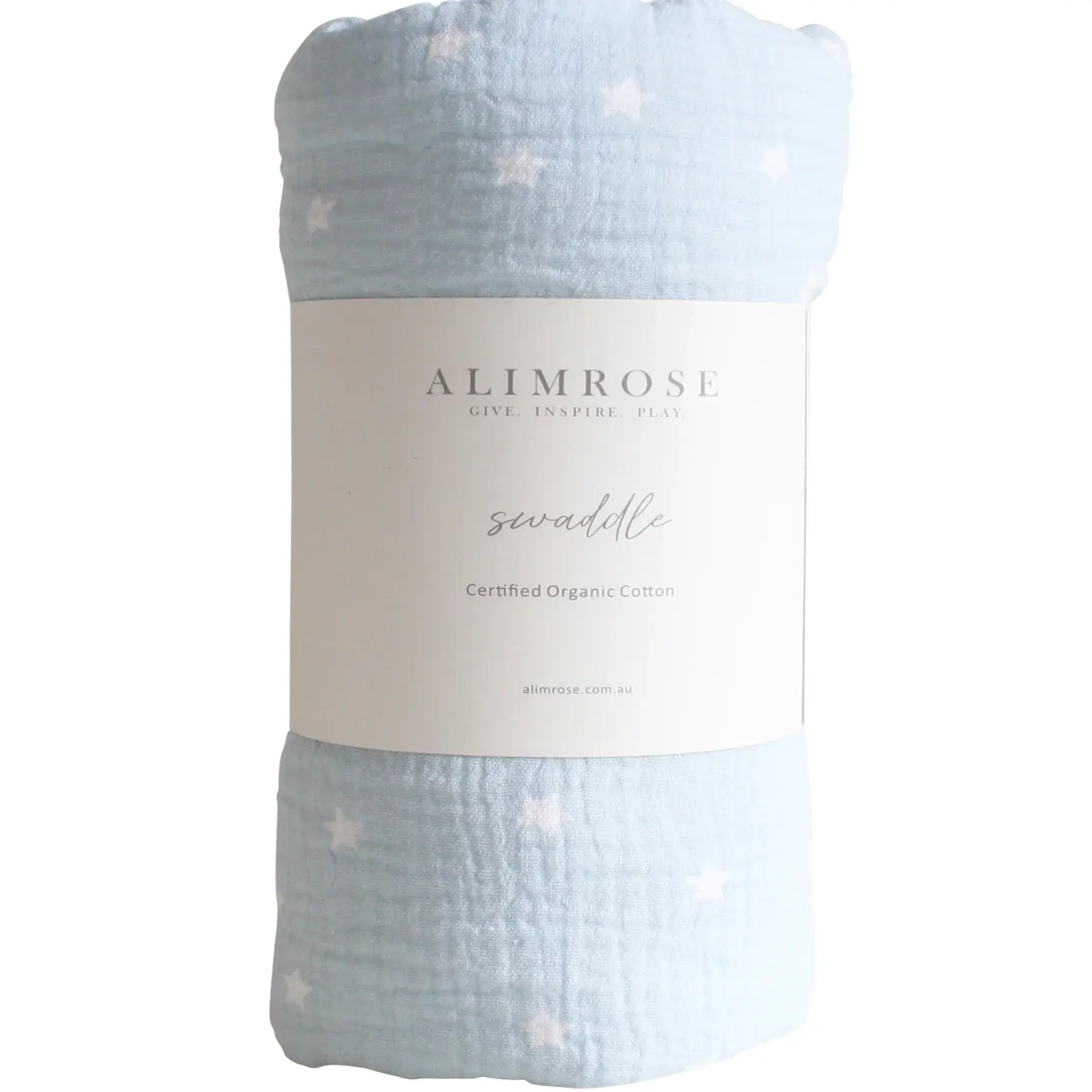 Alimrose Muslin Baby Wrap - Starry Night Baby Blue