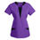 Thumbnail: Nursing Scrubs Women Short Sleeve Solid V Neck Working Medical Pullover