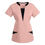 Thumbnail: Nursing Scrubs Women Short Sleeve Solid V Neck Working Medical Pullover