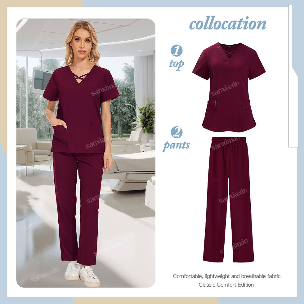 Thumbnail: Medical Uniforms Nurse Beauty Salon Workwear Clinical Scrubs Woman Scrubs Sets