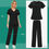 Thumbnail: Uniform Fashion Scrub Joggers Medical Clothing for Women Set