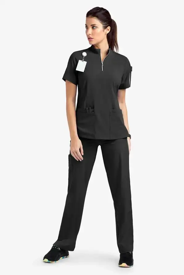 Thumbnail: Fashion Medical Uniforms Women Scrubs Sets 