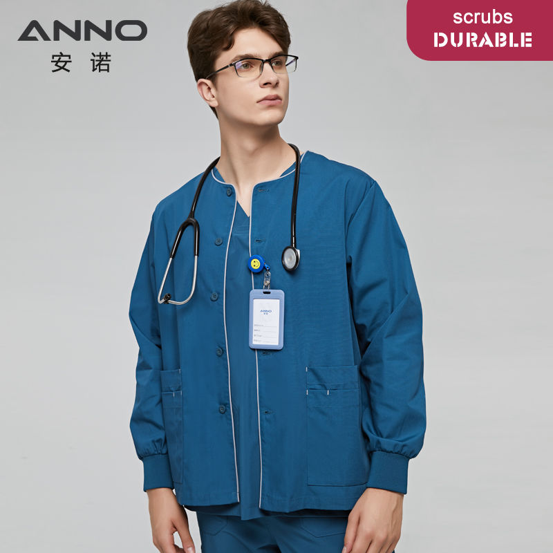 Thumbnail: Long Sleeves Scrubs Jacket Pretty Outfit Nurse Out Coat