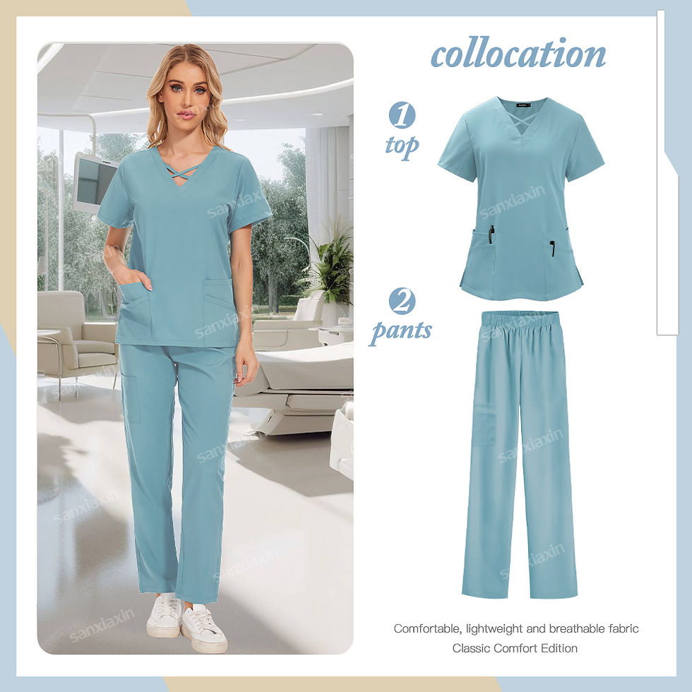 Thumbnail: Medical Uniforms Nurse Beauty Salon Workwear Clinical Scrubs Woman Scrubs Sets