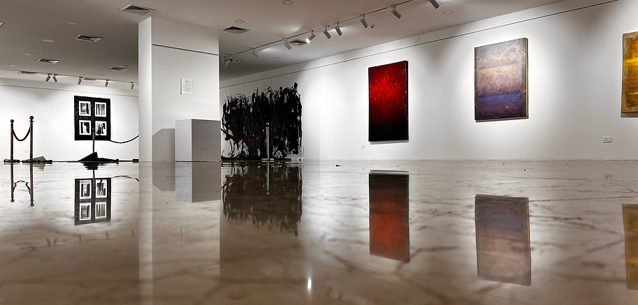 Works by Susan Fraser-Hughes, Rajul Shah. Vedica Art Studios and Gallery, Mumbai, India.he