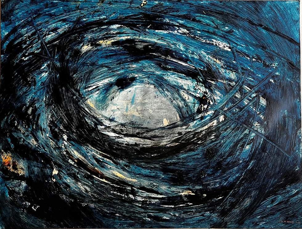 Colette Leinman, Eye of the Cyclone #6, 103 x 78.5 cm, Acrylic on paper
