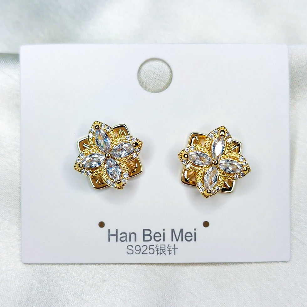 Thumbnail: Four-Leaf Spinning/Rotatable Earring