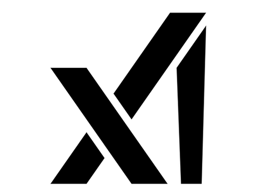 xAI logo, featured in NewBits Digest article on Grok Imagine launch, highlighting cinematic AI video and image generation with playful creation modes.