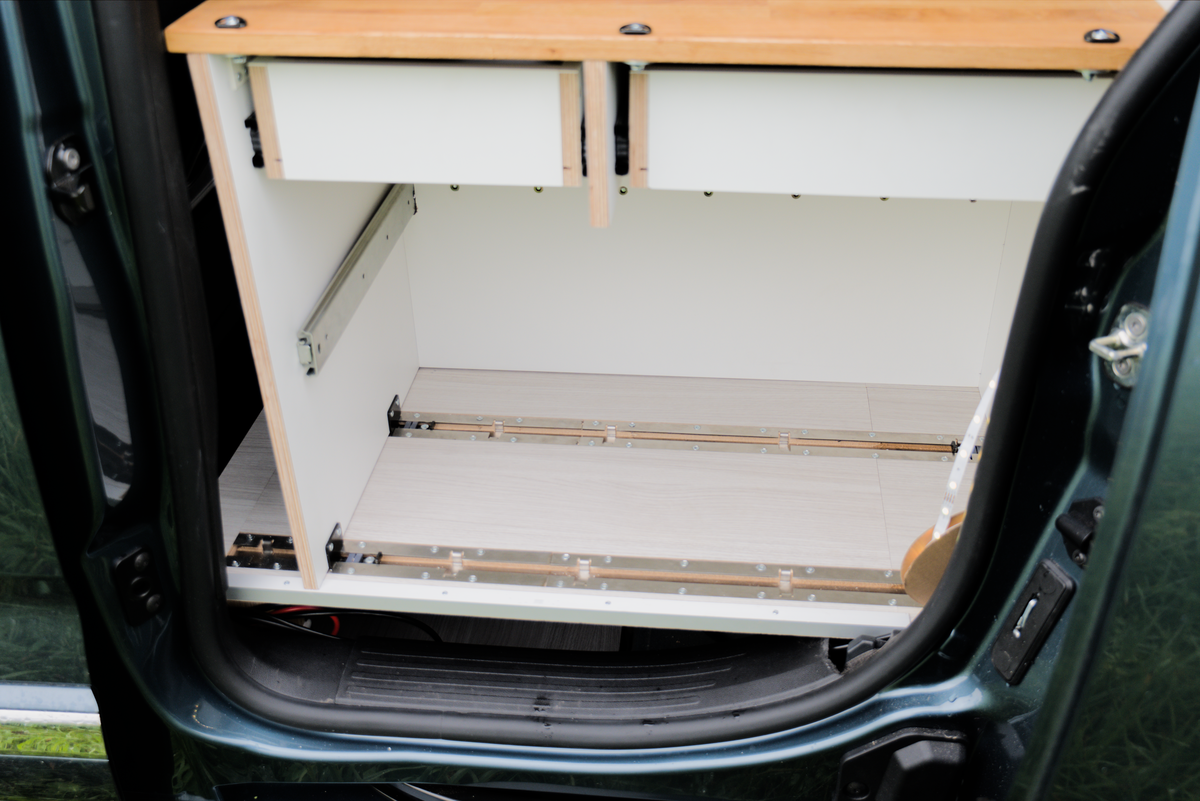 Camperboden, montage der Möbel schnell und einfach, in wenigen Minuten