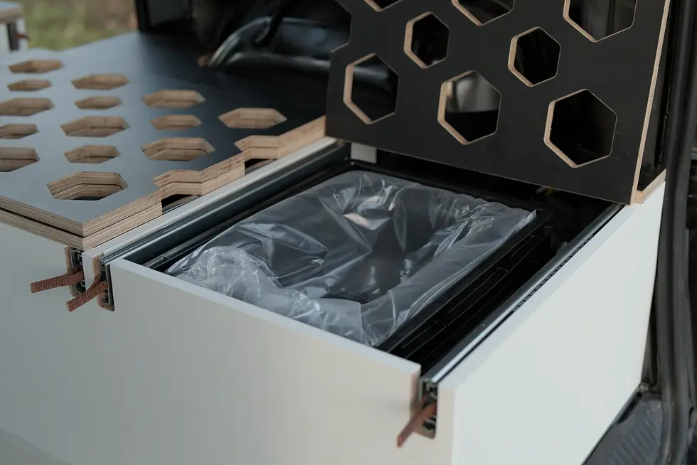 Mercedes Citan Camper mit eingebauter Trockentrenntoilette