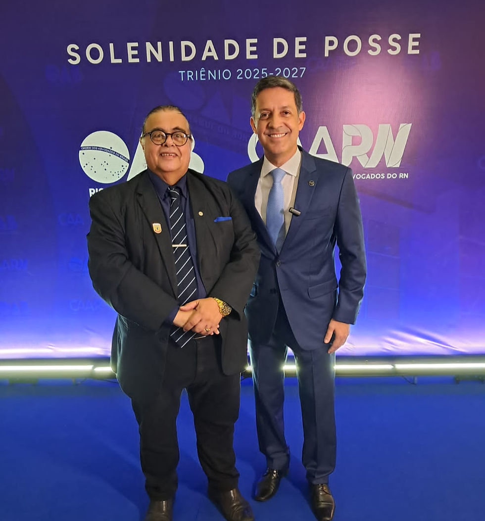 Foto: Boisbaudran Imperiano (Pres. APD) e o Presidente da OAB-RN Dr. Carlos Kelsen