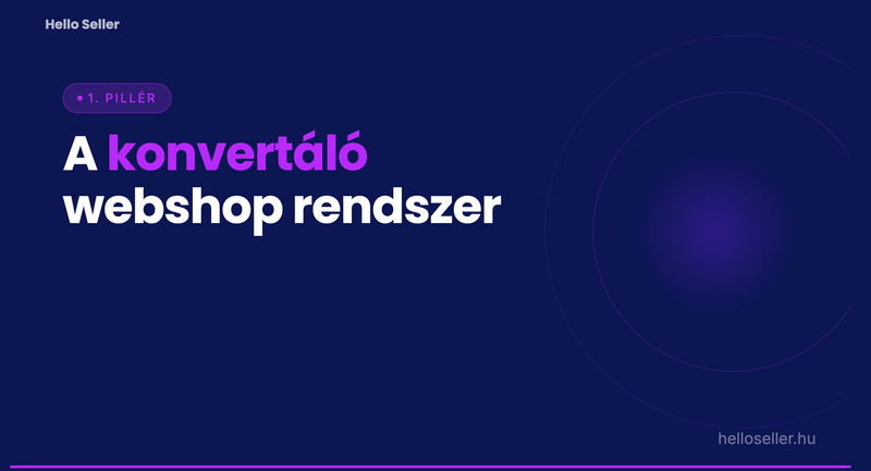 A konvertáló webshop rendszer kurzus - platformfüggetlen stratégiai kurzus: megérted, miért (nem) vásárolnak a látogatóid, és
pontosan mit kell változtatnod, hogy többen vegyenek.