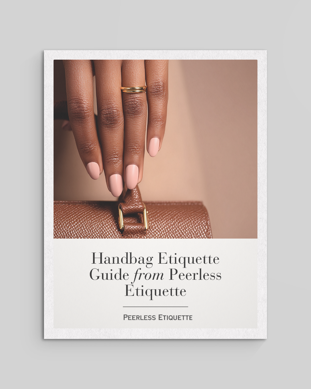 The Silent Art of Handbag Etiquette