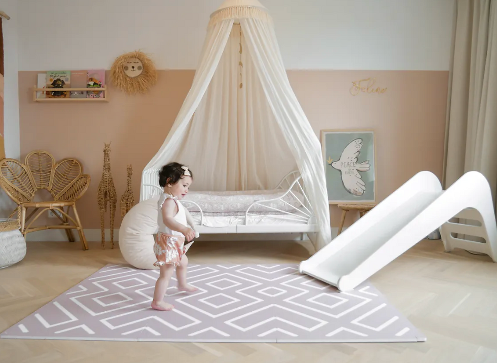 Thumbnail: Eeveve Playmat Modern Blocks Old Pink Foam