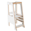 Thumbnail: MeowBaby® Scandi Plywood Kitchen Helper with Step Stool (White)