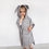 Thumbnail: MAYLILY Bamboo Poncho Bunny Towel Grey