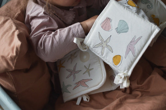 Thumbnail: Vanilla Copenhagen - 100% Organic Cotton Fabric Book - Ocean Rose