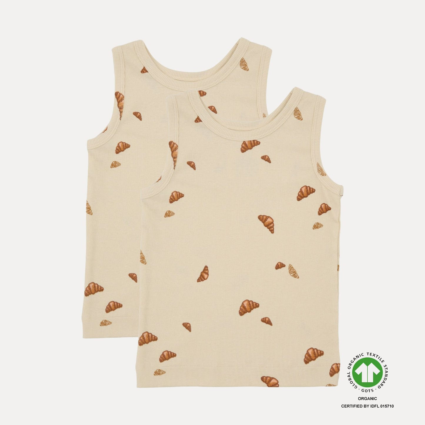 VACVAC Studio - Organic 2 Pack Vests - Croissant - CARL
