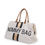 Thumbnail: Childhome Mommy Bag Nursery Bag Off white with Black & Gold Stripes
