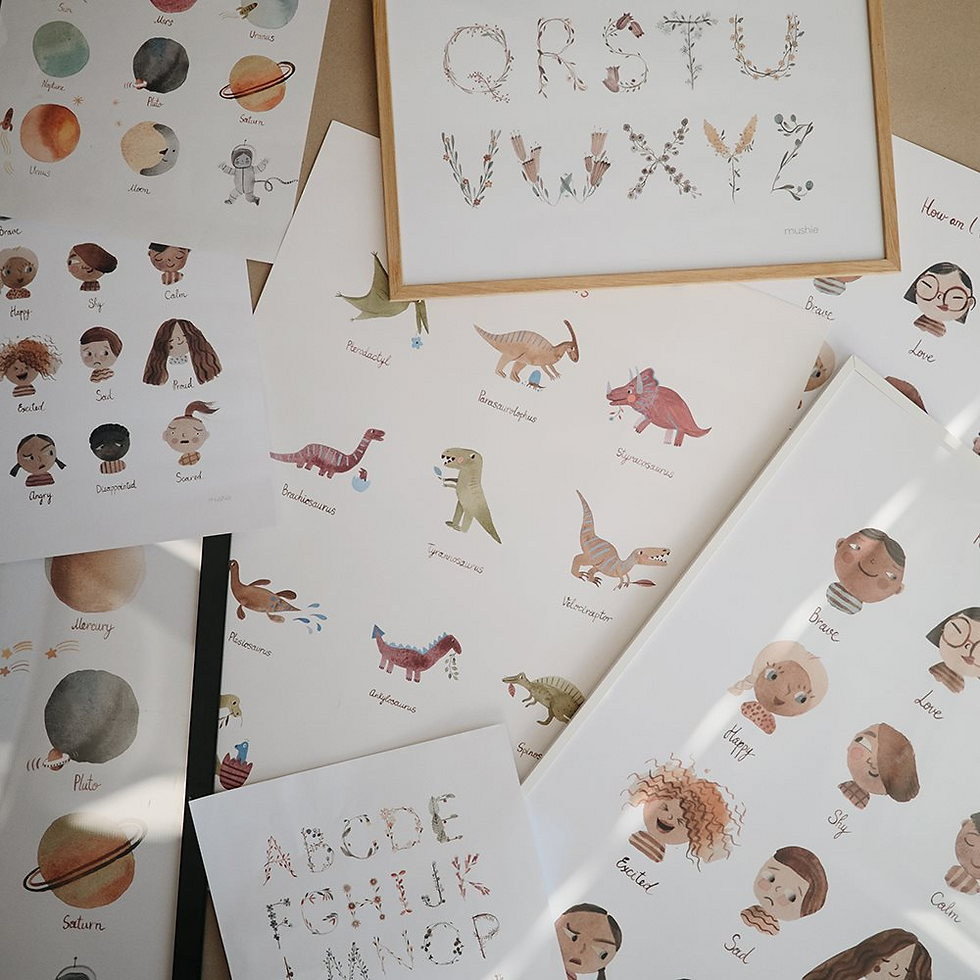 Thumbnail: Mushie Dinosaur Poster (Medium size)