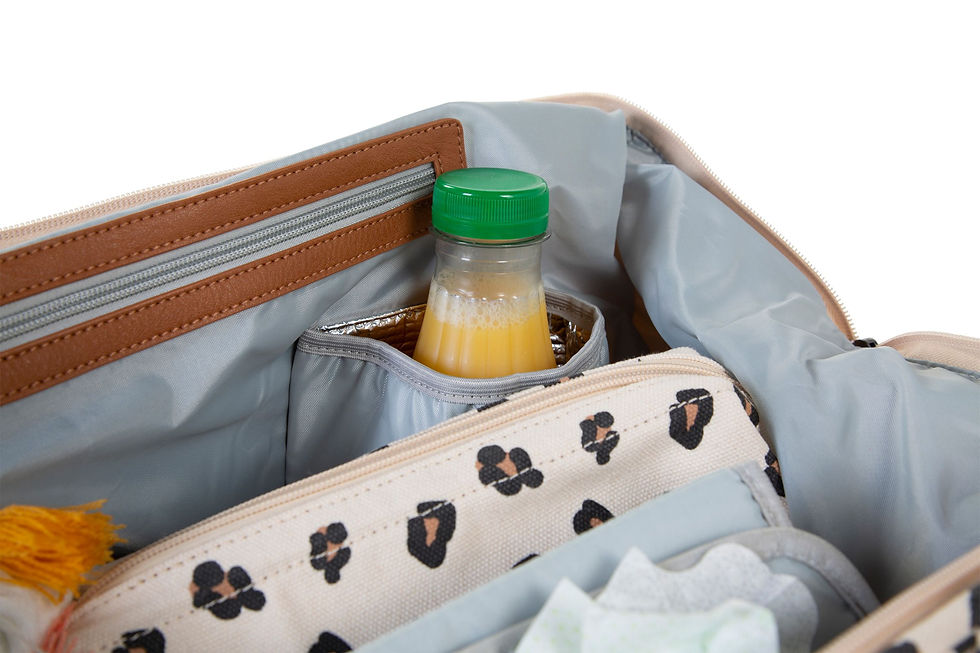 Thumbnail: Childhome Mommy Bag Nursery Bag Off white with Leopard Print