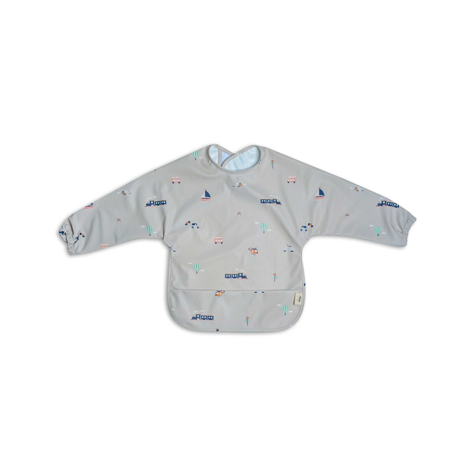 Citron Long Sleeve Bib - Vehicles