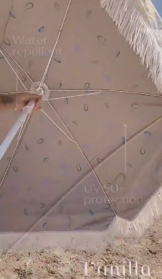 Thumbnail: Vanilla Copenhagen UV 50+ Seashell Beach Umbrella