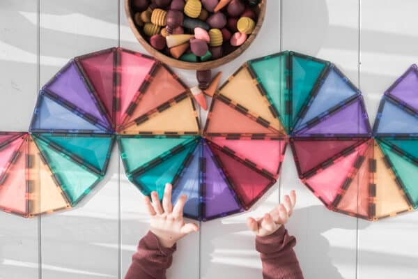 Thumbnail: Connetix Magnetic Tiles - 202 Piece MEGA pack - Earthy Pastels