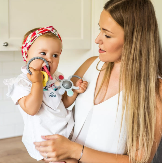 Thumbnail: Baby Ono Ortho teether with rattle