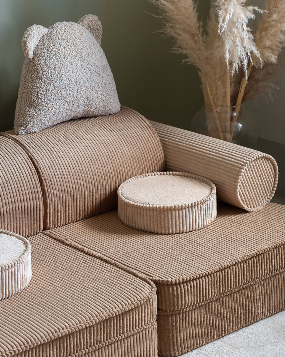 Thumbnail: Wigiwama Settee - Modular Kids Sofa - Toffee