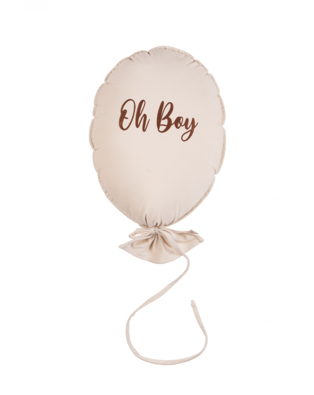 Malomi Baloon Pillow Deluxe Vanilla Cream (Caramel Writing) - "OH BOY"