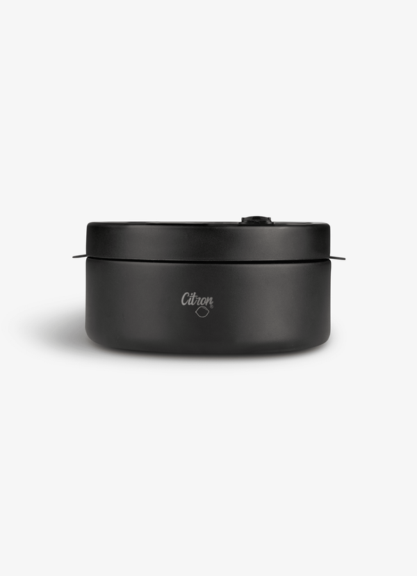 Thumbnail: CITRON Triple Wall Insulated Food Jar 400ml with Divider - Black