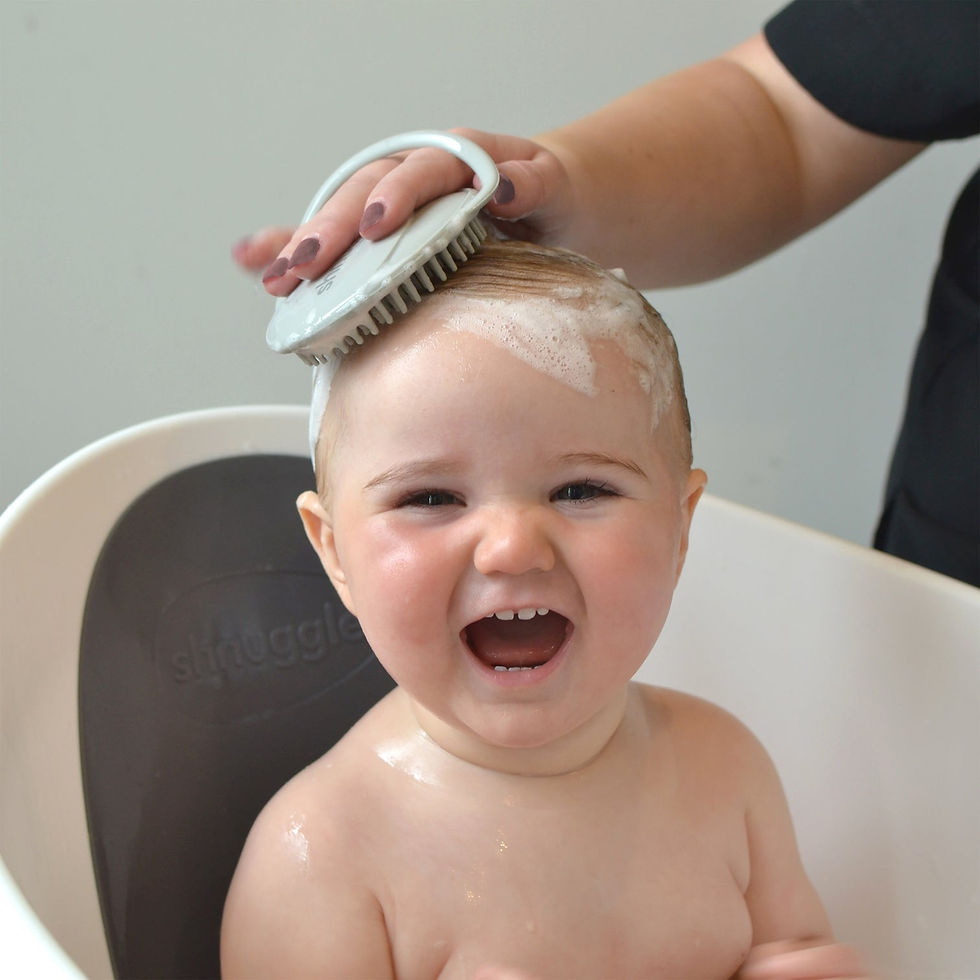 Thumbnail: Shnuggle Baby Bath Brush - grey