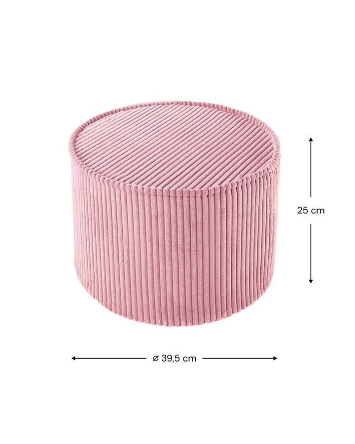 Thumbnail: Wigiwama - Round Pouffe - Pink Mousse