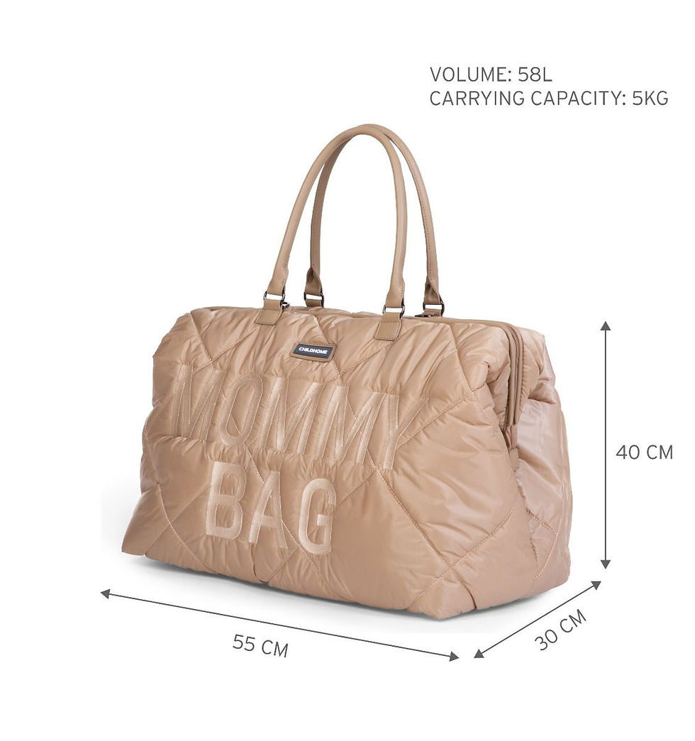 Thumbnail: Childhome - Mommy Bag Nursery Bag - Puffered - Beige