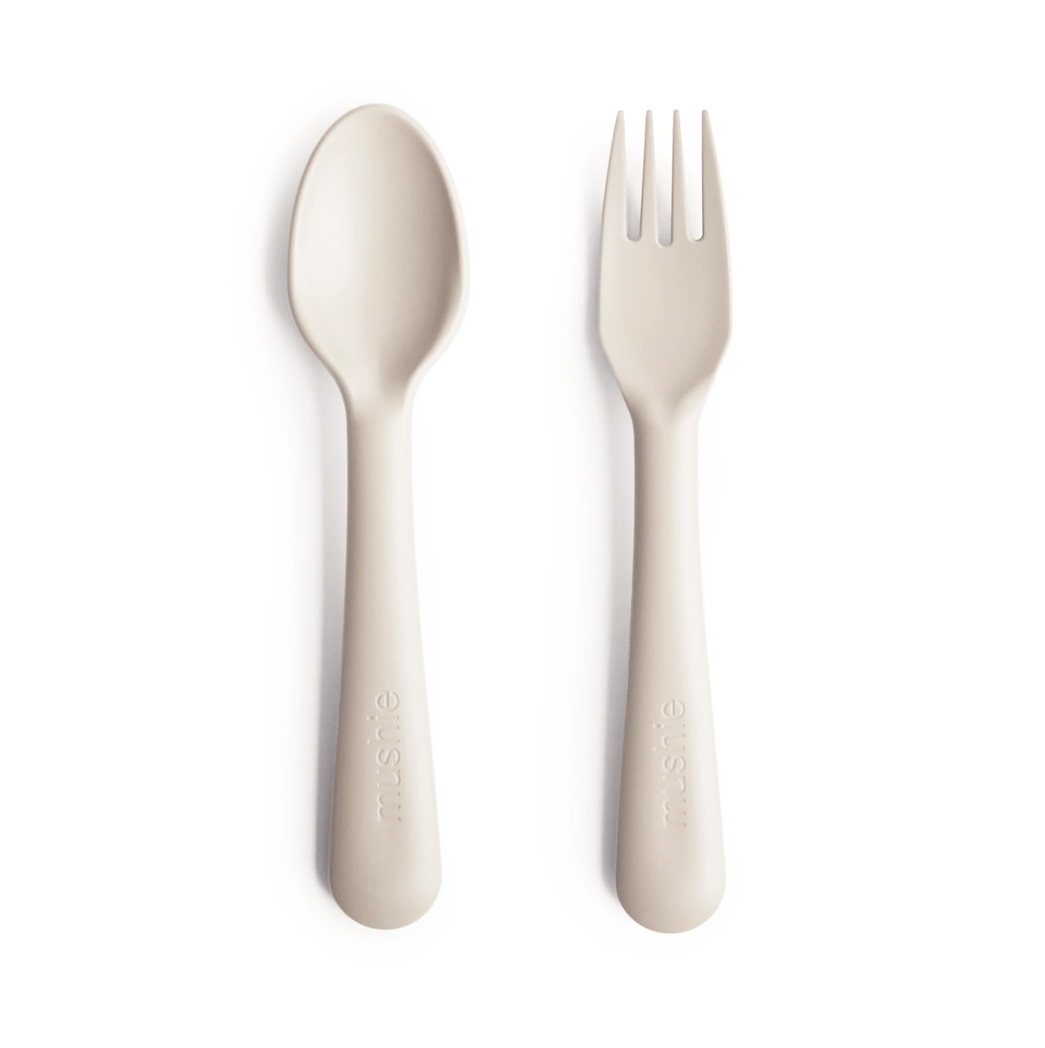 Mushie Fork and Spoon Set (Ivory)