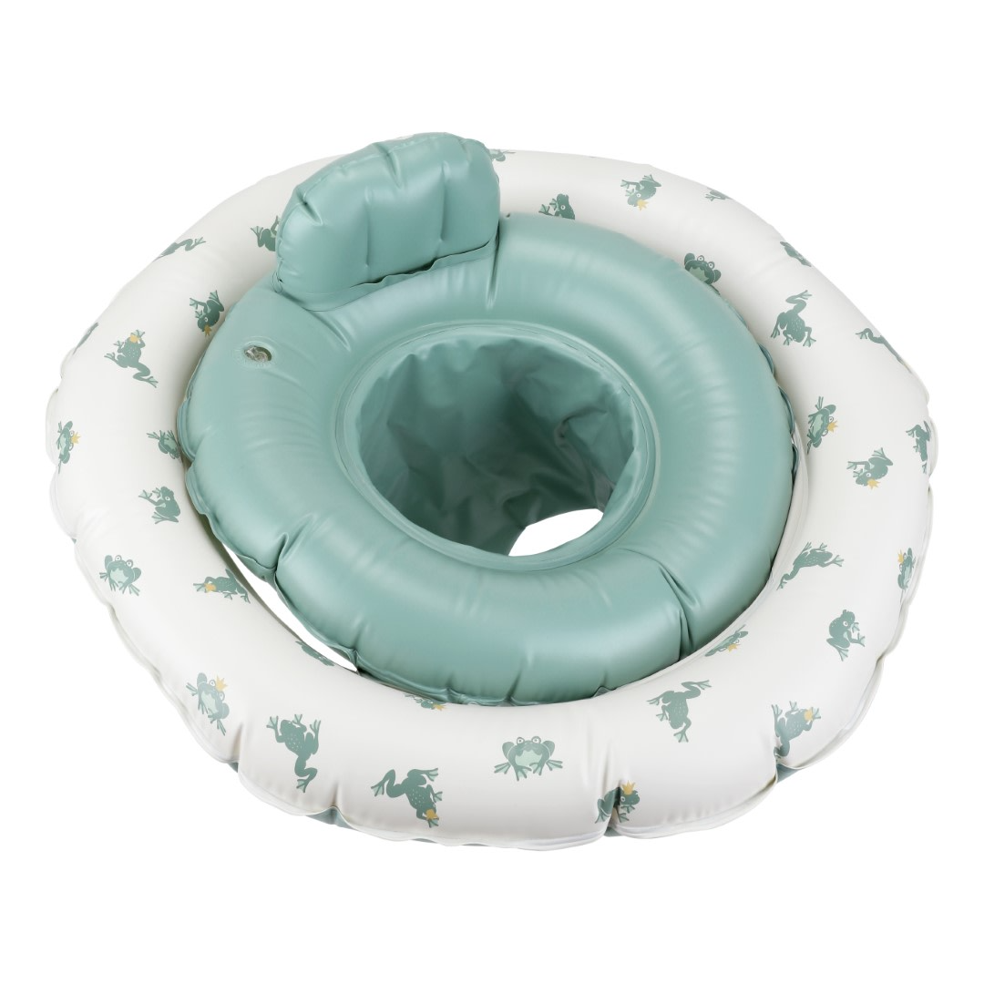 Vanilla Copenhagen Baby Swim Ring with Backrest - Froggy Fern