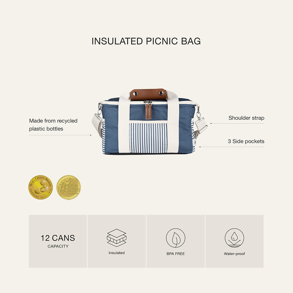 Thumbnail: Citron Insulated Picnic Lunchbag - Lilac