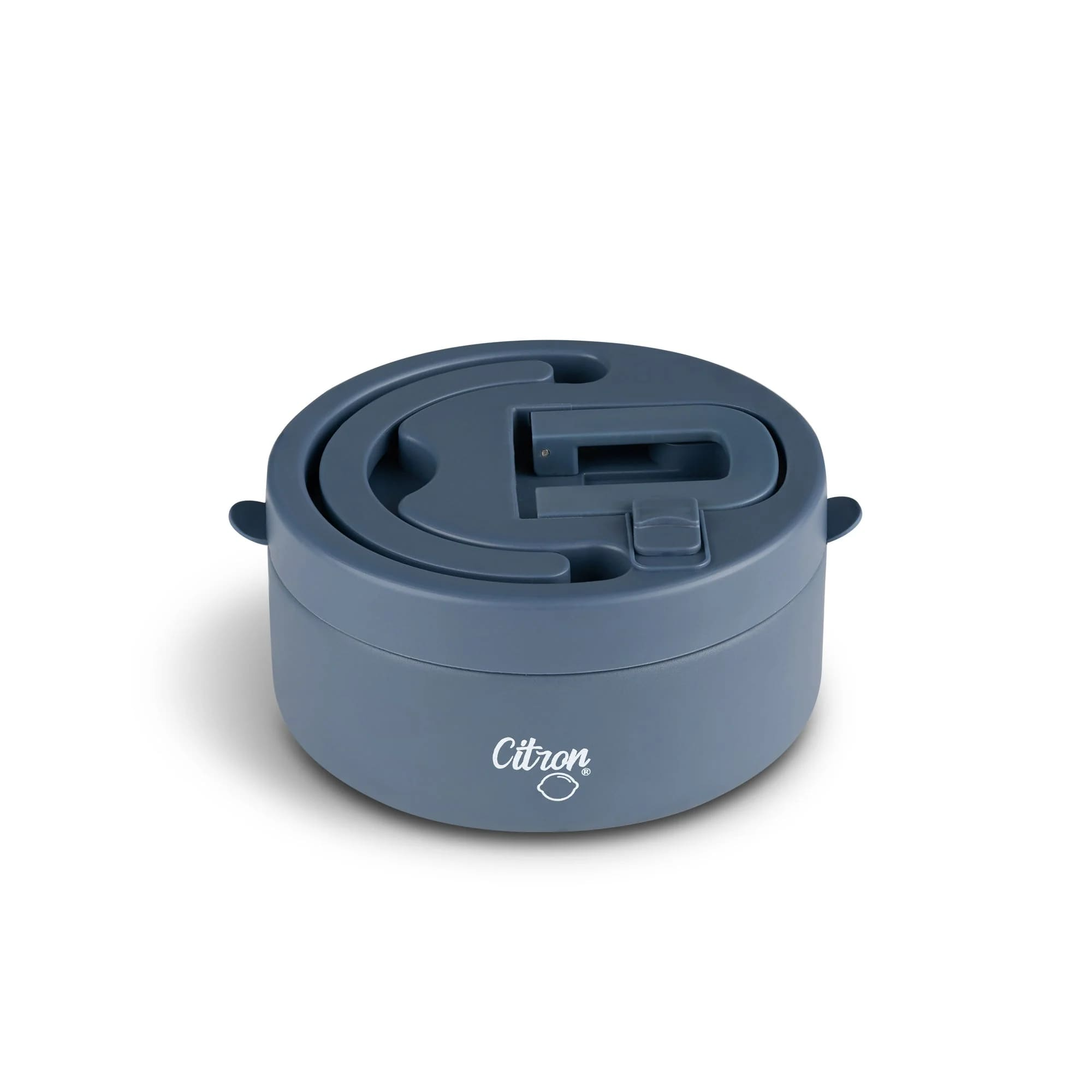 CITRON Insulated Food Jar 400ml with Divider & Safety Lock - Blue