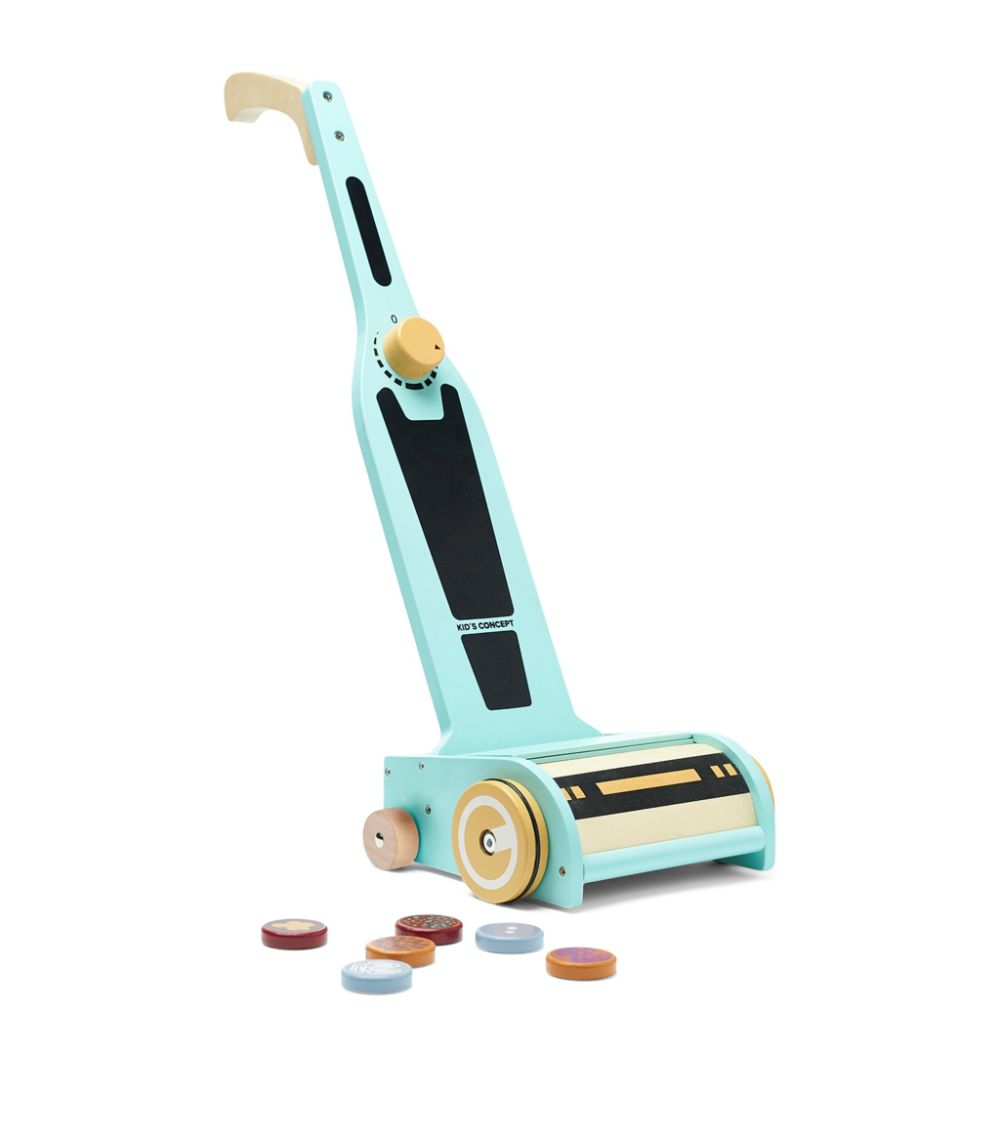 Kids Concept Wooden Vacuum Cleaner with magnetic discs
