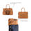 Thumbnail: Childhome Mommy Bag Nursery Bag Leather look Brown