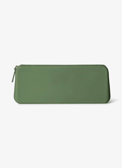 Thumbnail: CITRON Stainless Steel Cutlery Set with Pouch - Green