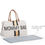 Thumbnail: Childhome Mommy Bag Nursery Bag Off white with Black & Gold Stripes